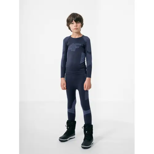 Bielizna  Termoaktywna Chłopięca 4F JBIMB001 HJZ22 Granatowa