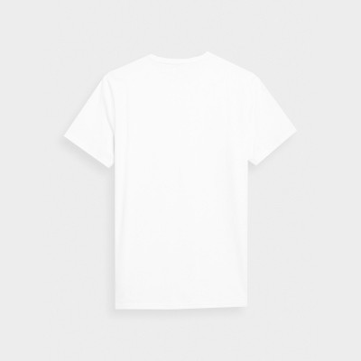 Koszulka Męska 4F 4FSS23TTSHM363 Biały