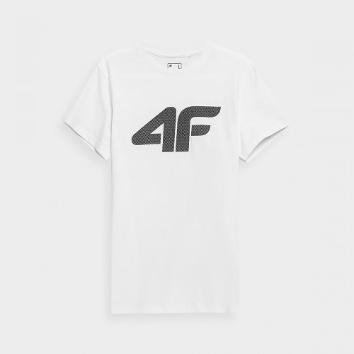 Koszulka Męska 4F 4FAW23TTSHM0877 Biały