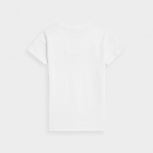 Koszulka Dziewczęca 4F  4FJAW23TTSHF0819 Biały