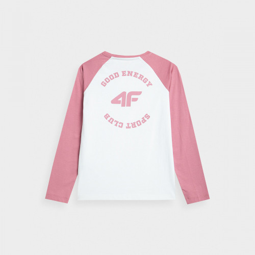 Koszulka Dziewczęca 4F  4FJAW23TLONF143 Różowa