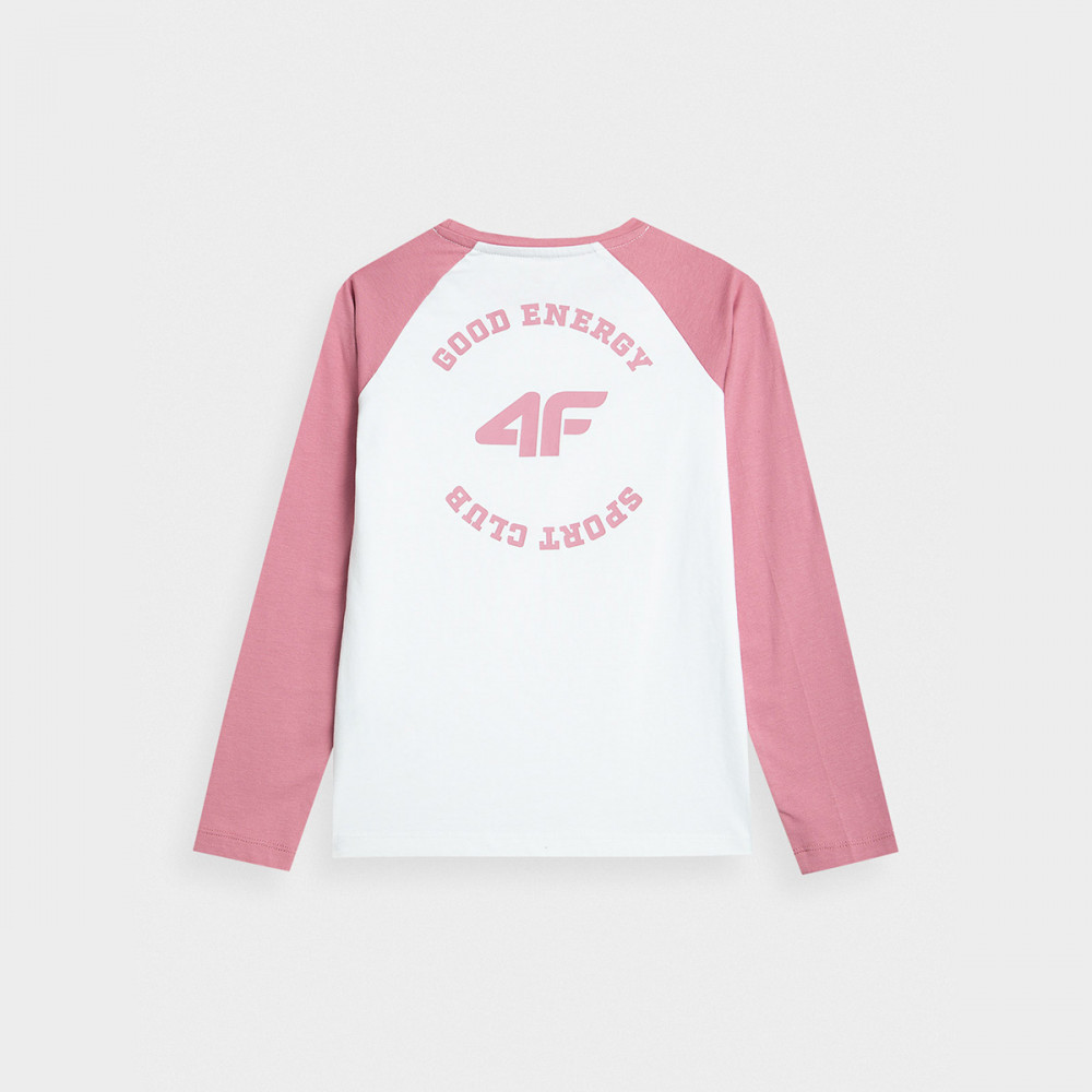 Koszulka Dziewczęca 4F  4FJAW23TLONF143 Różowa