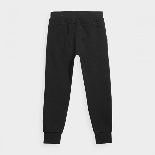 Spodnie Dresowe Dziewczęce  4FJAW23TTROF421 Czarne