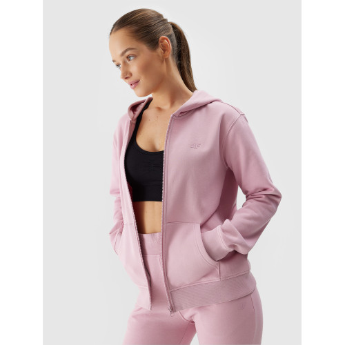 4F Bluza Damska Rozpinana różowa 4FWSS24TSWSF0956