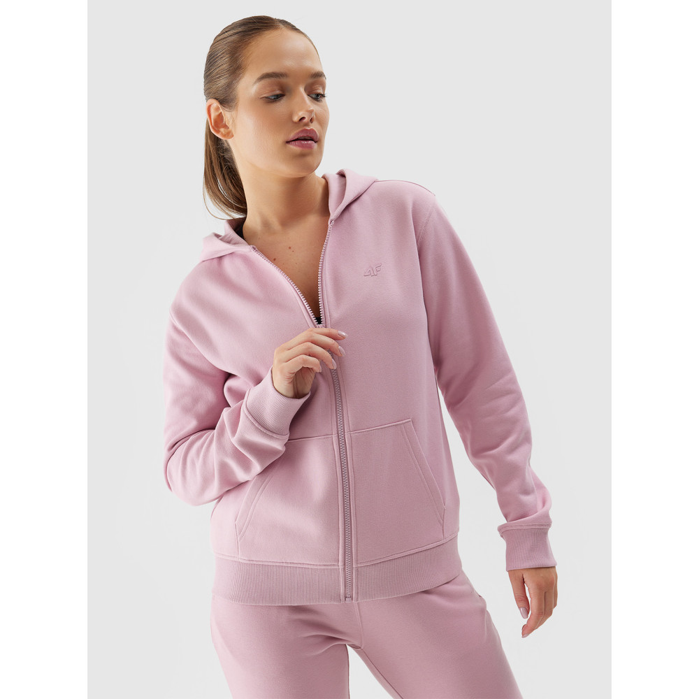 4F Bluza Damska Rozpinana różowa 4FWSS24TSWSF0956