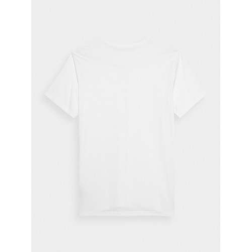 Biała koszulka męska 4f 4FWSS24TTSHM1282