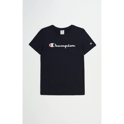 Czarna Koszulka Damska Champion Crewneck T-shirt 117366 KK001