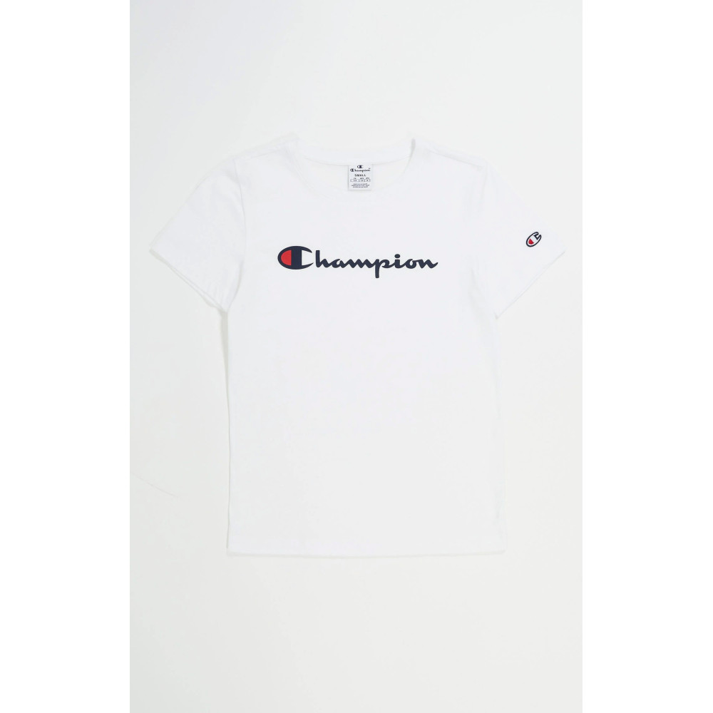 Czarny T-shirt Damski Champion Crewneck 117366 KK001