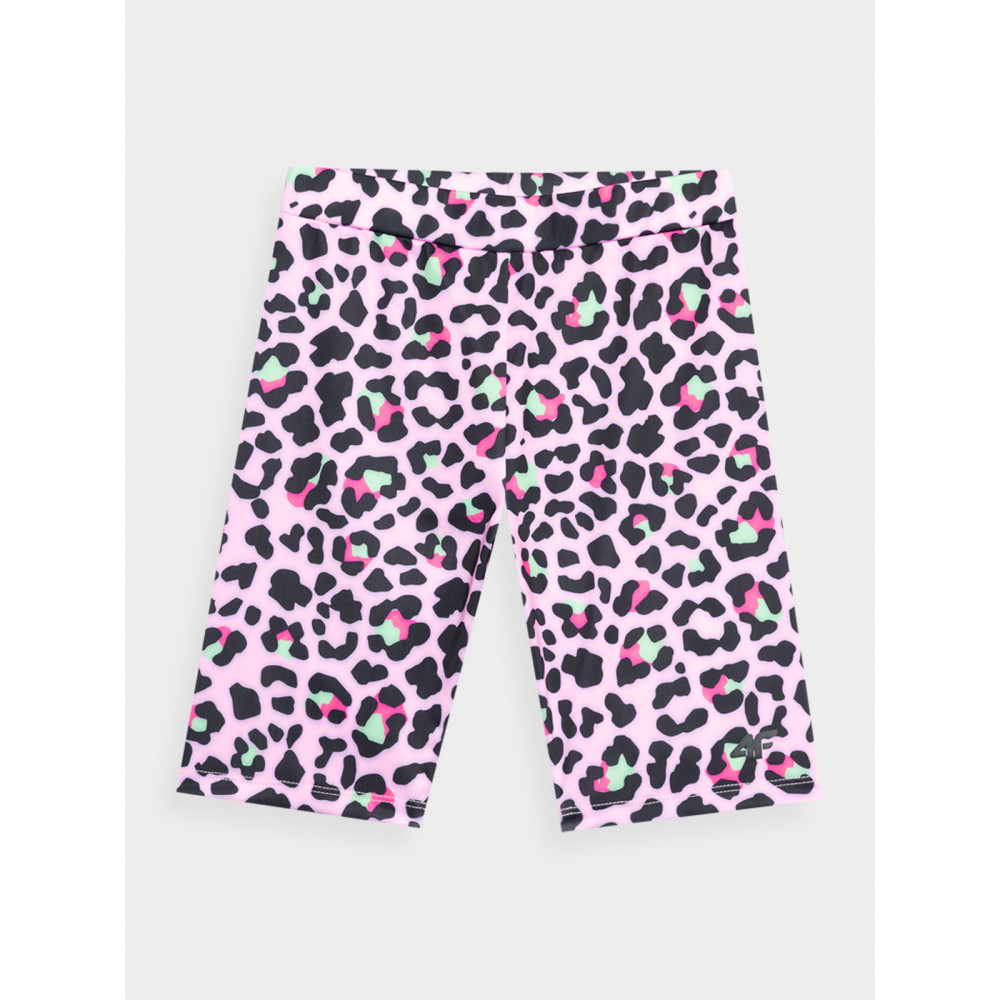 Legginsy Kolarki Dziewczęce 4F Różowe 4FJWSS24TTIGF133
