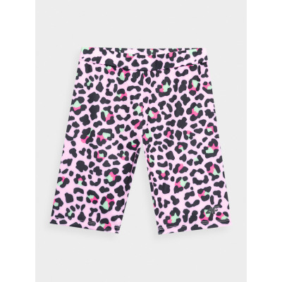 Legginsy Kolarki Dziewczęce 4F Różowe 4FJWSS24TTIGF133
