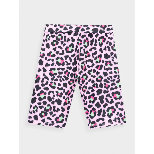 Legginsy Kolarki Dziewczęce 4F Różowe 4FJWSS24TTIGF133