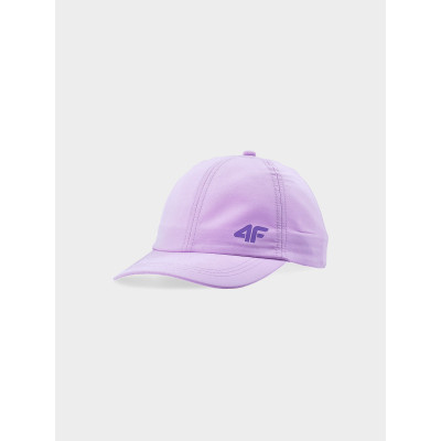 czapka z daszkiem dla dziewczynki fioletowa 4f 4FJWSS24ACABF245