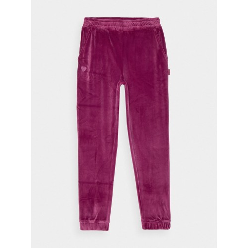 dresy dziewczęce welurowe 4FJWAW24TTROF753