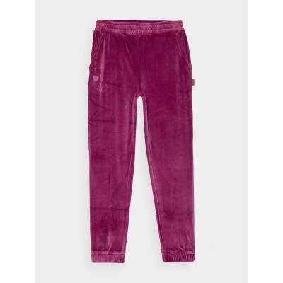 dresy dziewczęce welurowe 4FJWAW24TTROF753