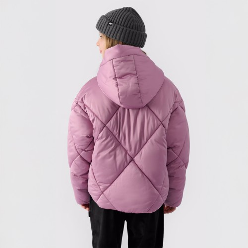 kurtka puchowa dziewczęca 4f 4FJWAW24TDJAF451