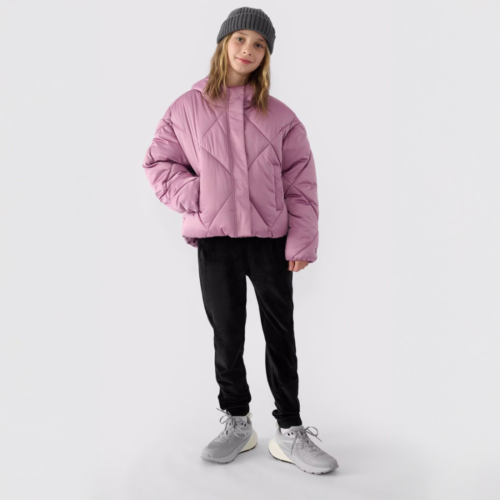 kurtka puchowa dziewczęca 4f 4FJWAW24TDJAF451