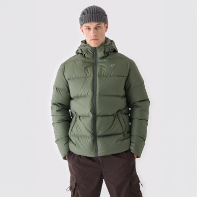 kurtka puchowa męska 4f zielona