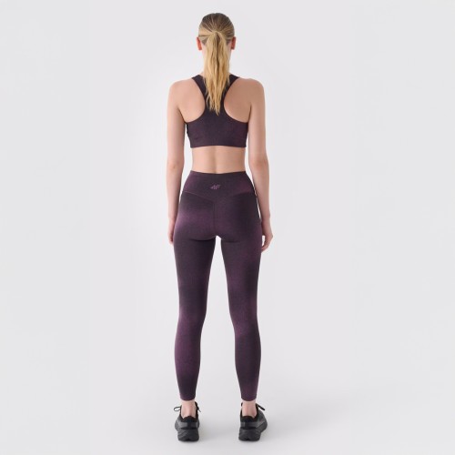 Legginsy Sportowe damskie 4f fioletowe