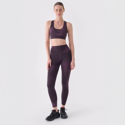 Legginsy Sportowe damskie 4f fioletowe