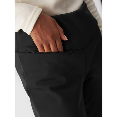 Damskie spodnie narciarskie z wąskimi nogawkami z membraną NeoDry 10000 w kolorze czarnym marki 4F