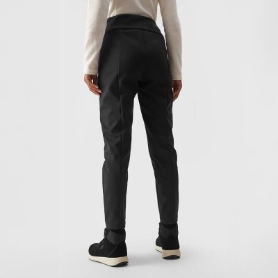 Damskie spodnie narciarskie z wąskimi nogawkami z membraną NeoDry 10000 w kolorze czarnym marki 4F