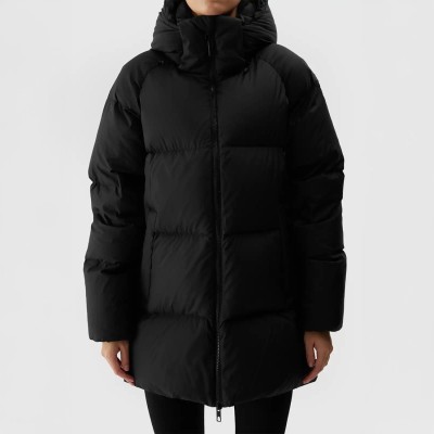 kurtka puchowa damska 4f z naturalnym puchem