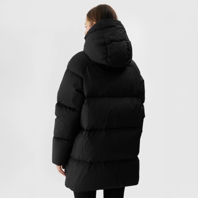 kurtka puchowa damska 4f z naturalnym puchem