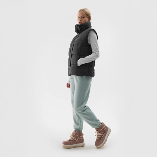 kurtka puchowa damska 4f 2w1 czarna