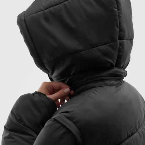 kurtka puchowa damska 4f 2w1 czarna