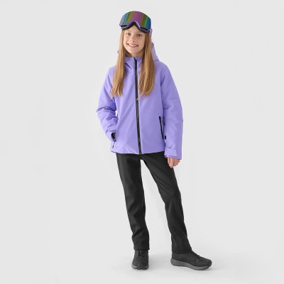 Kurtka zimowa dziewczęca 4F fioletowa