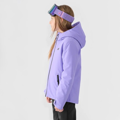 Kurtka zimowa dziewczęca 4F fioletowa