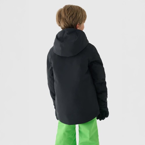 Kurtka narciarska dla chłopca 4f czarna