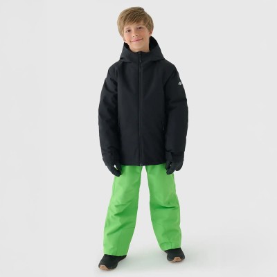 Kurtka narciarska dla chłopca 4f czarna
