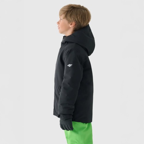 Kurtka narciarska dla chłopca 4f czarna
