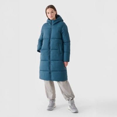 płaszcz puchowy damskie 4F zielony