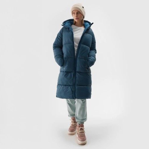 płaszcz puchowy damskie 4F zielony