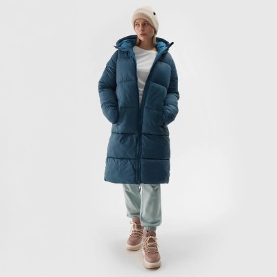 płaszcz puchowy damskie 4F zielony