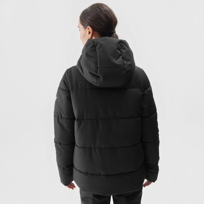 damska kurtka zimowa narciarska 4f czarna