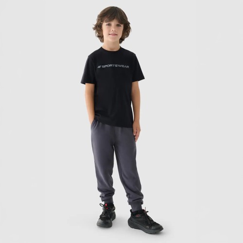 koszulka chłopięca 4f czarna