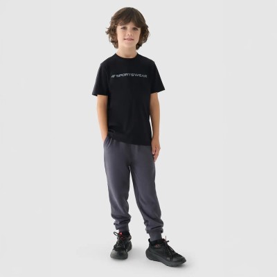 koszulka chłopięca 4f czarna