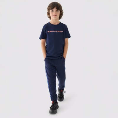 koszulka chłopięca 4f grantaowa z nadrukiem