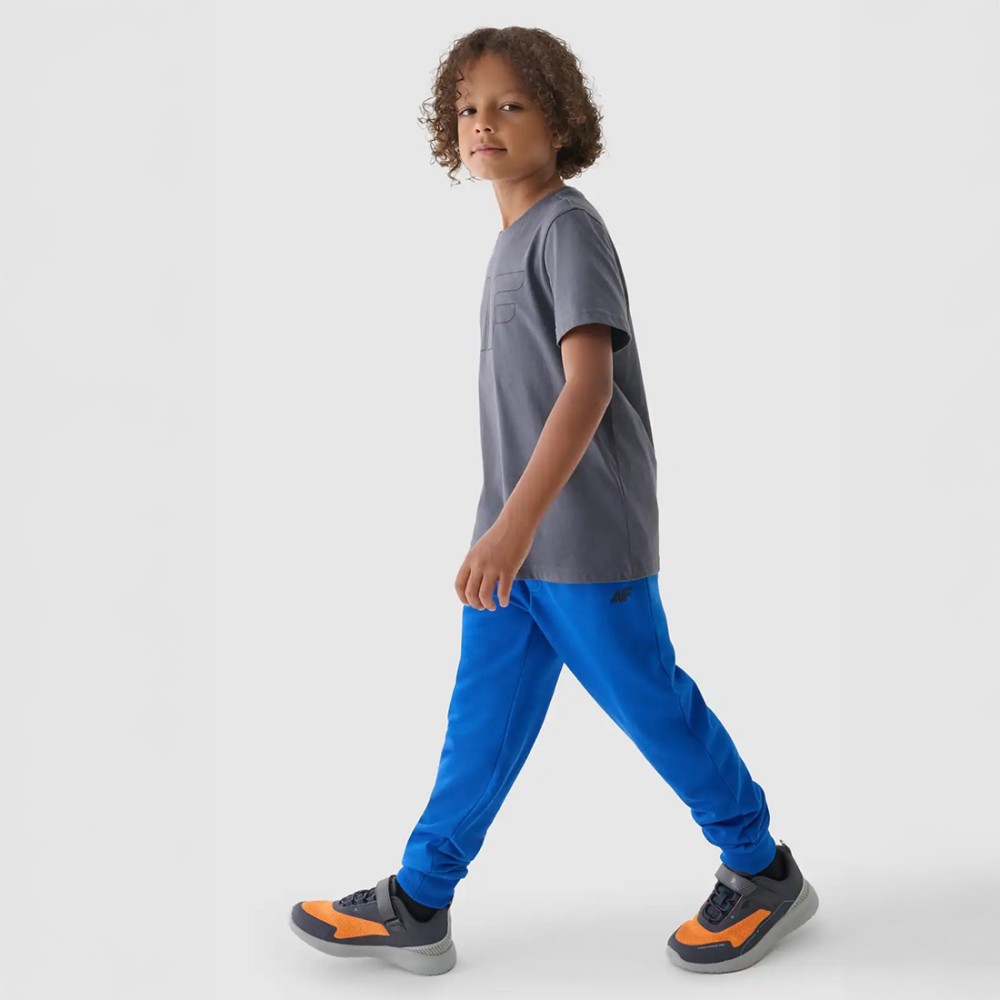 szara koszulka chłopięca 4f