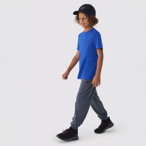 niebieska koszulka chłopięca 4f