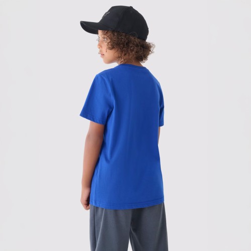 niebieska koszulka chłopięca 4f