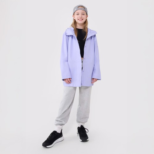kurtka przeciwdeszczowa dziewczęca 4f fioletowa
