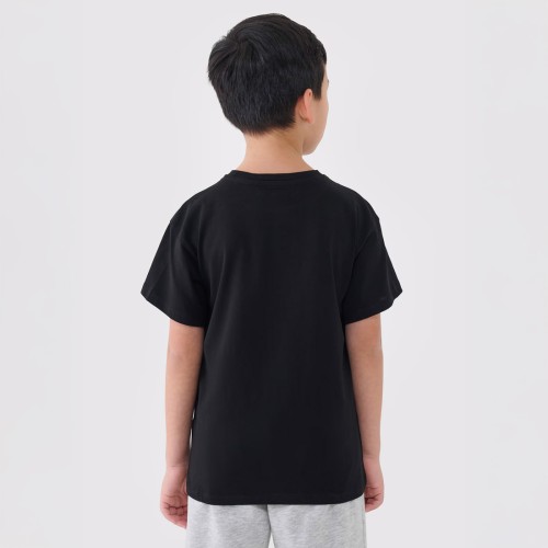 koszulka chłopięca czarna 4FJWMM00TTSHM2331