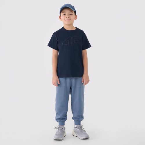 koszulka chłopięca granatowa 4FJWMM00TTSHM2331