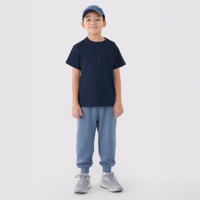 koszulka chłopięca granatowa 4FJWMM00TTSHM2331