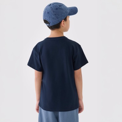 koszulka chłopięca granatowa 4FJWMM00TTSHM2331