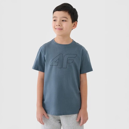 koszulka chłopięca z nadrukiem bawełniana 4F